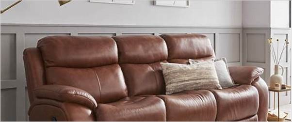 Reclining loveseat with ottoman