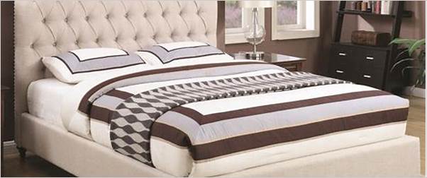 upholstered bed